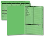 276G, Real Estate Folder, Right Panel List, Legal Size, Green