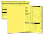 276Y, Real Estate Folder, Right Panel List, Legal Size, Yellow