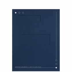 Tax Folder with Top-Staple Tabs and Offset Windows (50D)