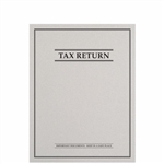 Tax Return Folder with Side-Staple Tabs and Classic Border Design (FL42XX)