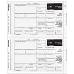1099-MISC 2up Miscellaneous Income - 3 part Electronic Filing Self-Mailer (MMQMMIS053)
