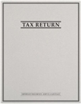 Tax Return Folder with Pockets and Classic Border Design (PT44XX)