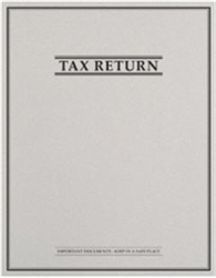 Tax Return Folder with Pockets and Classic Border Design (PT44XX)