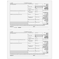 2017 W-2G Winner Record Copy C (17BW2GEEC05)