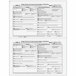 1042-S 2up Recipient State Copy D