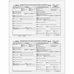 1042-S 2up Agent Copy E (1042SE05)