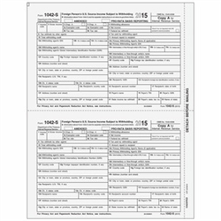 1042-S Form - Copy A (Federal) (1042SFED05)