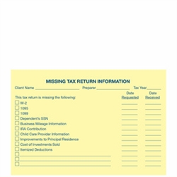 Post It Notes - Missing Information (Yellow) (1209014)