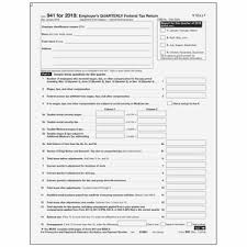 2018 941 Set 1up Employer's Quarterly Federal Tax Return 2 part