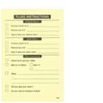 Post It Notes - Filing Instructions (Yellow) (2237)