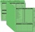 275G, Real Estate Folder, Right Panel List, Letter Size, Green