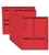 Real Estate Folder, Right Panel List, Letter Size, Red Item#: 275R Size: 11 3/4 x 9 5/8"