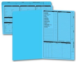 276B, Real Estate Folder, Right Panel List, Legal Size, Blue