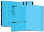 286B, Real Estate Folder, Left Panel List, Legal Size, Blue