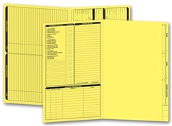 286Y, Real Estate Folder, Left Panel List, Legal Size, Yellow