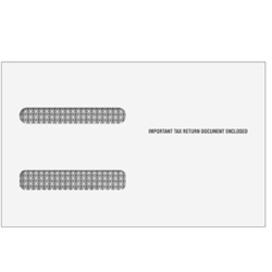 W-2 Double Window Envelopes - 4up Quadrant - Moisture Seal (398)