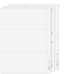 W-2 Set 6-part - Blank Condensed 3up (3UPSET605)