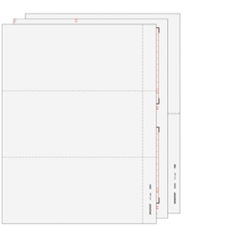 W-2 Set 6-part - Blank Condensed 3up (3UPSET605)