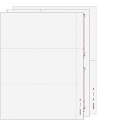 W-2 Set 6-part - Blank 3up with Instructions (3UPSET6I05)