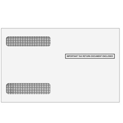 W-2 Double Window Envelope 4up Ver. 2 for High-Speed Equip - Moisture Seal (4356)