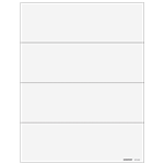 W-2 Blank 4up Form Ver. 2 (Horizontal) with Instructions (4DWNPERF05)