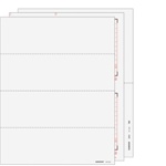W-2 Set 6-part - Blank 4up Ver. 2 (Horizontal) with Instructions (4DWNSET605)