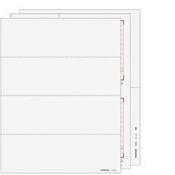 W-2 Set 6-part - Blank 4up Ver. 2 (Horizontal) with Instructions (4DWNSET605)