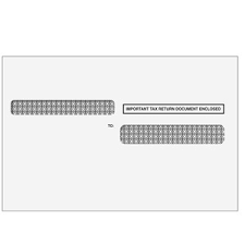 W-2 Double Window Envelopes - 4up Quadrant - Tamper Evident (4UPDWENVSTE)