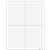 4up Blank W-2 & 1099 Form - Quadrants (4UPPERF05)