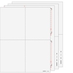 W-2 Set 8-part - Blank 4up Ver. 1 (Quadrants) (4UPSET805)