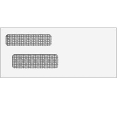Double Window Envelope - Moisture Seal - 3-7/8" x 8-7/8" - #9 (6861)