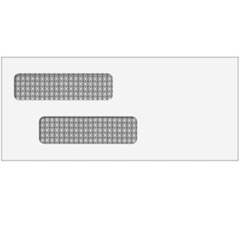 Double Window Envelope - Moisture Seal - 3-7/8" X 8-7/8" (70031)