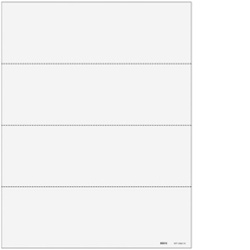 W-2 & 1099 Blank 4up Paper - Ver. 2 (Horizontal) (80016)