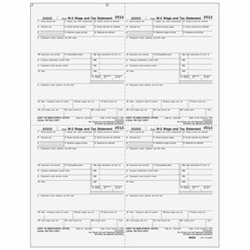 Form W-2 - Emp Copies 1/D - 4up Ver 1 Quadrants (80026)