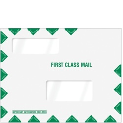 Double Window Tax Organizer Envelope 11-1/2" x 9" (landscape) Peel-and-Close (80344PS)