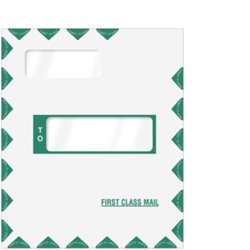 Offset Double Window Tyvek Expandable Envelope 9" x 12-1/2"x2" Peel-and-Close (80386)