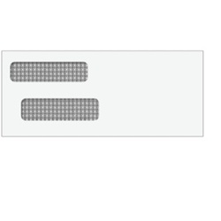 Double Window Envelope - Moisture Seal - 3-7/8" x 9-1/8" (80514)