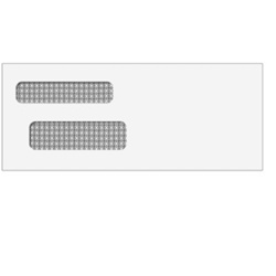 Double Window Envelope - Moisture Seal - 3-7/8" x 9 7/16" (80524)