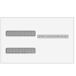 W-2 Double Window Envelope 4up Ver. 1-A for Inserting Equipment - Moisture Seal (80558)