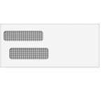 Double Window Envelope - Moisture Seal - 3-7/8" x 8-7/8" - #9 (80611)