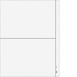 1099 Blank 2up Paper with 1/2" Side Perf (80637)