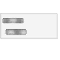 Double Window Envelope - Moisture Seal - 4-1/8" x 9-1/2" - #10 (80750)