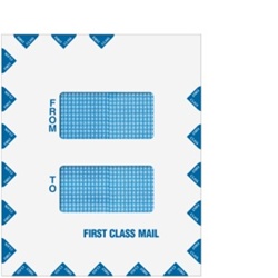 Double Window "First Class Mail" Envelope 9-1/2" x 12" - Peel & Close (80922)