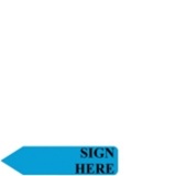 Redi Tags - Sign Here (Blue) (8103414)
