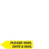 Redi Tags - Please Sign, Date & Mail (Yellow) (8104114)