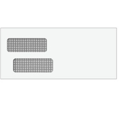 Double Window Envelope - Moisture Seal - 4-1/8" x 9 1/2" - #10 (81553)