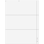 3up Blank W-2 Form with Employee Instructions and 1/2" Side Perf (83634I)