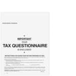 1040 Tax Appointment Organizer - For Returns by Mail (Flat) (A011F)