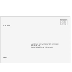 AL State Tax Refund Envelope - 6" x 9" (ALR610)