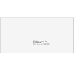 AR State Tax No Balance Due Envelope - 4-5/8" x 9-1/2" (ARNB410)